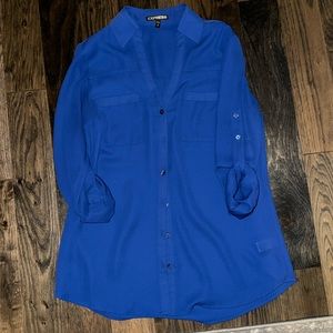 Beautiful blue Express blouse